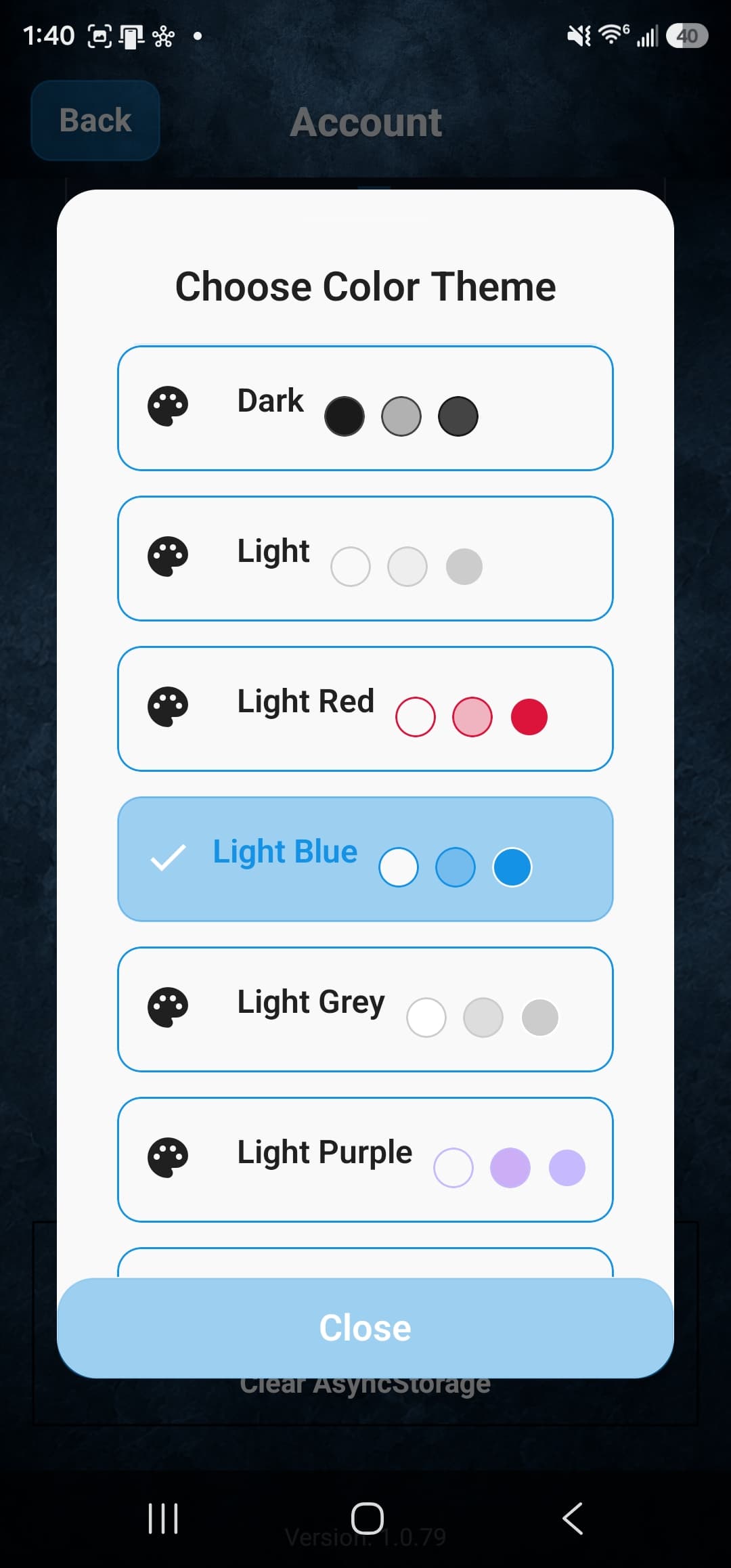 Theme picker